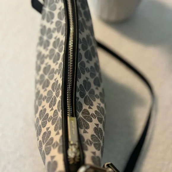Authentic Kate Spade Black and Cream Floral Crossbody Bag - Picture 9 of 16